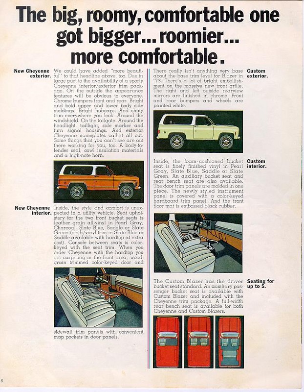 1973 Chevrolet Blazer Brochure Page 6